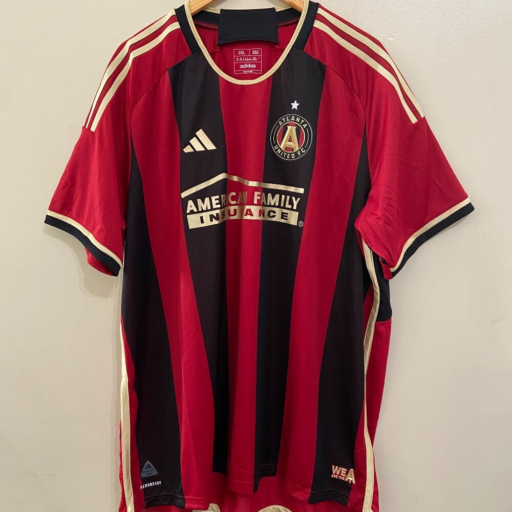 Adidas Atlanta United FC 23/24 Authentic Home Soccer Jersey Men IC3001 $150